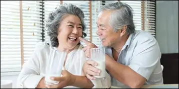 Senior couple enjoying life